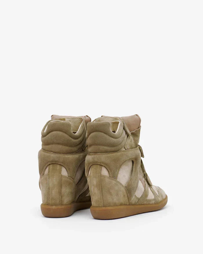 Bekett leather wedge sneakers