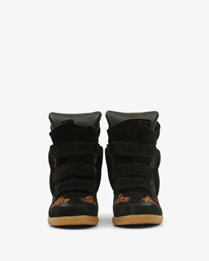 Bekett leather wedge sneakers