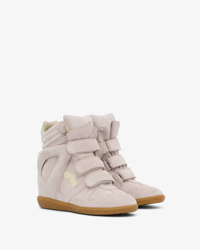Bekett leather wedge sneakers