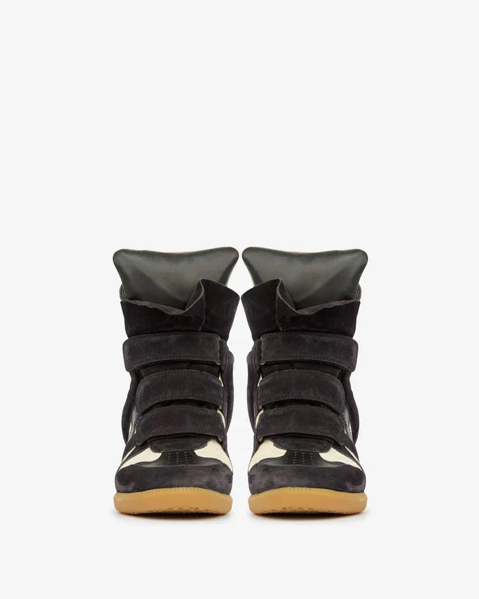 Bekett suede calfskin leather wedge sneakers