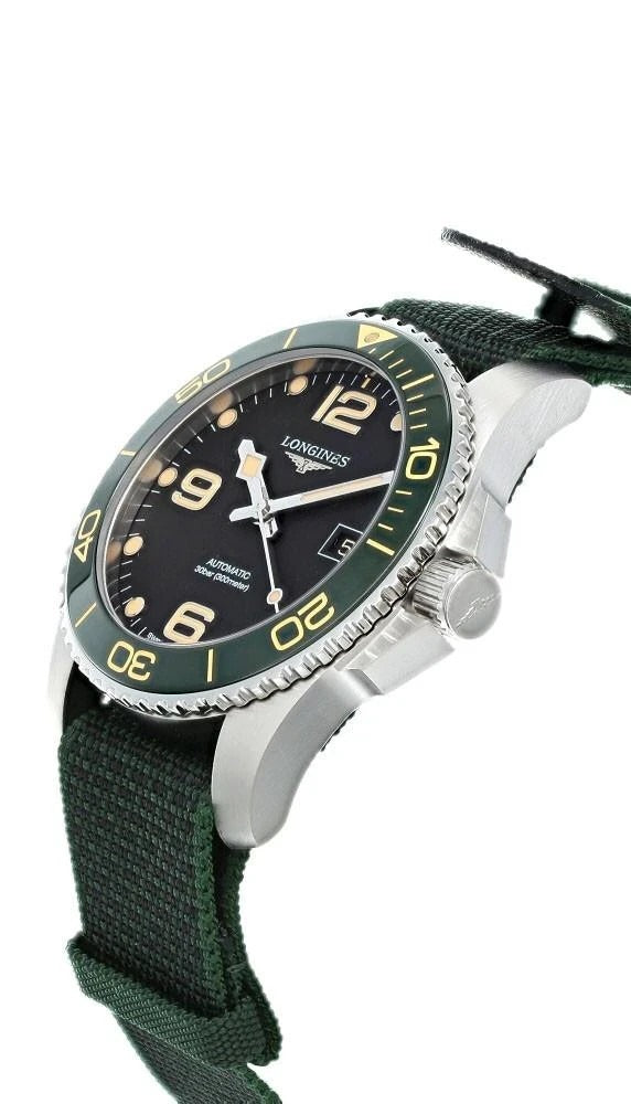 Longines HydroConquest Automatic 41 Black Dial Green Mens Watch L3.781.4.05.2