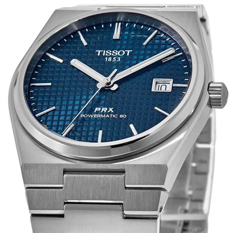 New Tissot PRX Powermatic 80 Automatic Blue Men's Watch T137.407.11.041.00
