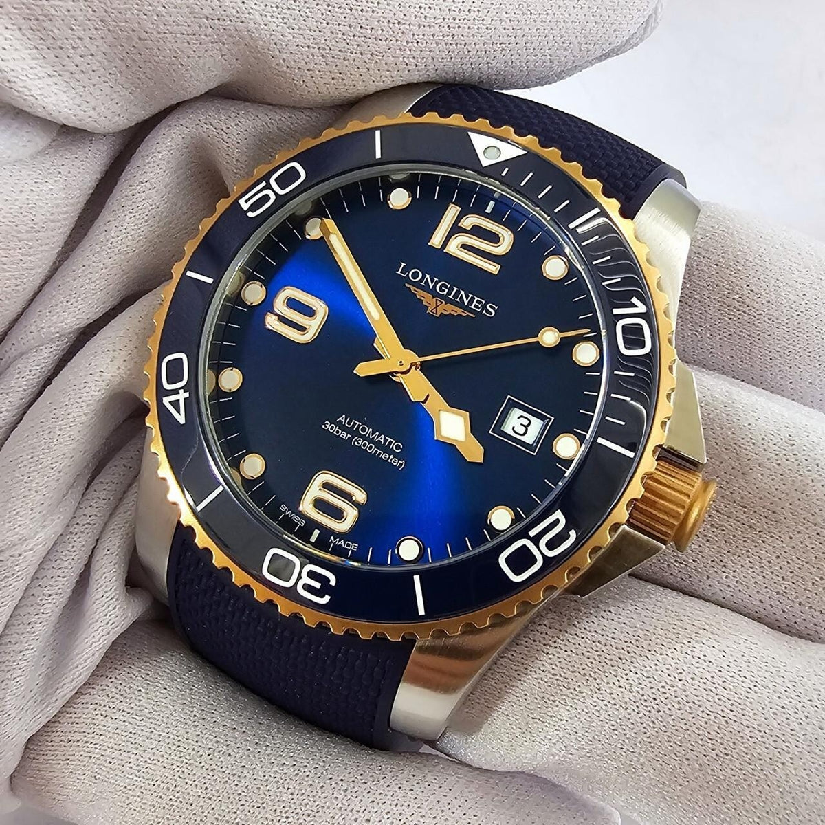 Longines Hydroconquest Automatic 41mm Blue Dial Men's Watch L3.781.3.98.9