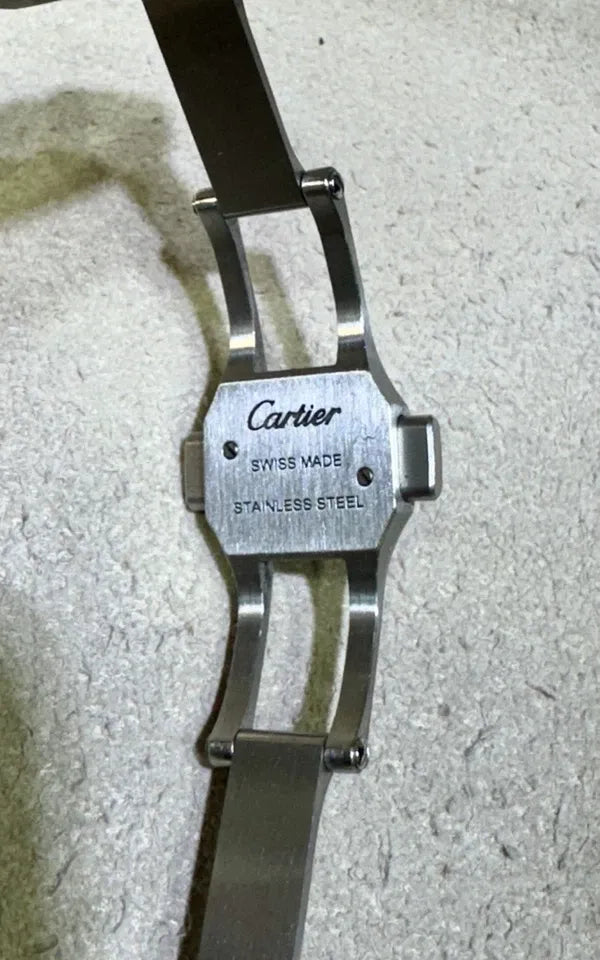 Cartier Santos De Cartier S/S Green Dial Medium Size Watch 4075